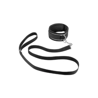 Alternative view of Фіксатор для рук і шиї з повідцем Fetish Tentation Submission bar with handcuffs and collar