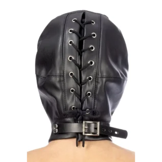 Alternative view of Капюшон для БДСМ  Fetish Tentation BDSM hood in leatherette with removable mask
