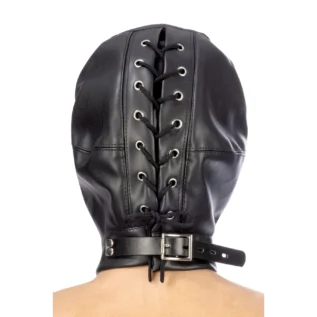 Alternative view of Капюшон для БДСМ Fetish Tentation Closed BDSM hood in leatherette