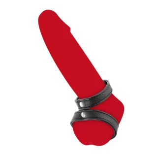 Alternative view of Подвійне ерекційне кільце з обхватом для мошонки Fetish Tentation Double Сockring