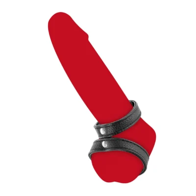 Alternative view of Подвійне ерекційне кільце з обхватом для мошонки Fetish Tentation Double Сockring