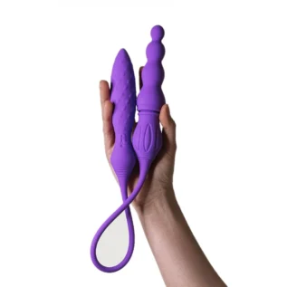 Вібратор двосторонній Adrien Lastic AD-2X з пультом LRS 12 Зображення Вібратор двосторонній Adrien Lastic AD-2X з пультом LRS