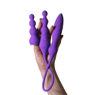 Вібратор двосторонній Adrien Lastic AD-2X з пультом LRS 13 Зображення Вібратор двосторонній Adrien Lastic AD-2X з пультом LRS