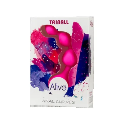 Alternative view of Анальні кульки Alive Triball Pink
