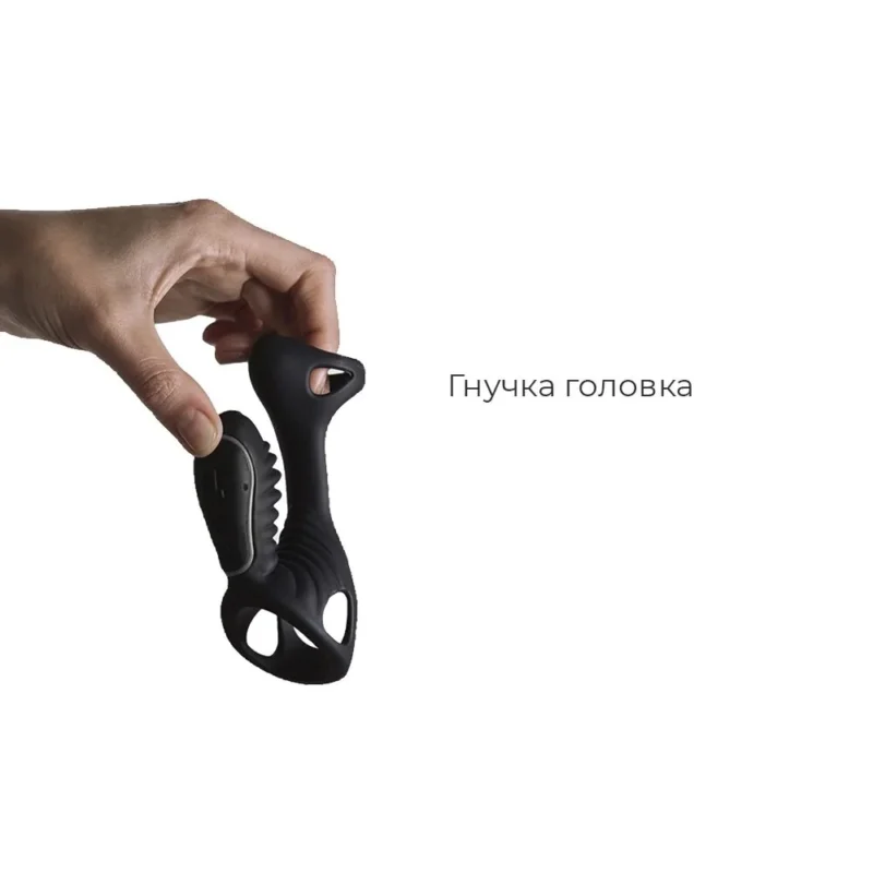 Насадка на член з вібрацією Adrien Lastic Gladiator з пультом LRS розмір F - Зображення 3