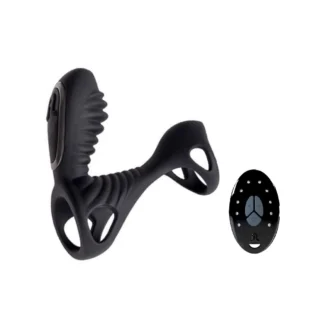 Насадка на член з вібрацією Adrien Lastic Gladiator з пультом LRS розмір F