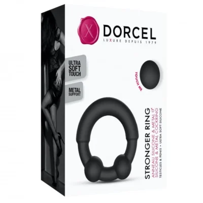 Зображення Ерекційне кільце з металевими вставками Dorcel STRONGER RING