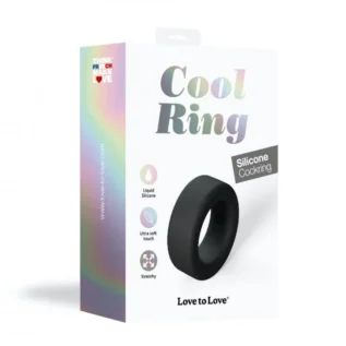 Ерекційне кільце широке Love To Love COOL RING -BLACK ONYX 14 Зображення Ерекційне кільце широке Love To Love COOL RING -BLACK ONYX