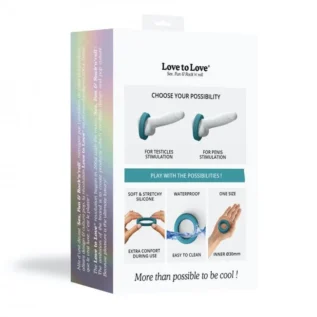 Ерекційне кільце широке Love To Love COOL RING - TEAL ME 15 Зображення Ерекційне кільце широке Love To Love COOL RING - TEAL ME