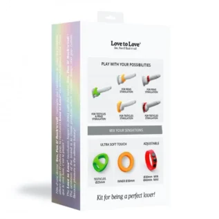 Набір яскравих ерекційних кілець Love to Love NEON RING KIT 27 Зображення Набір яскравих ерекційних кілець Love to Love NEON RING KIT