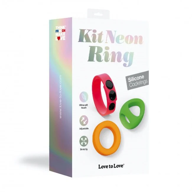 Набір яскравих ерекційних кілець Love to Love NEON RING KIT 14 Набір яскравих ерекційних кілець Love to Love NEON RING KIT - Зображення 12