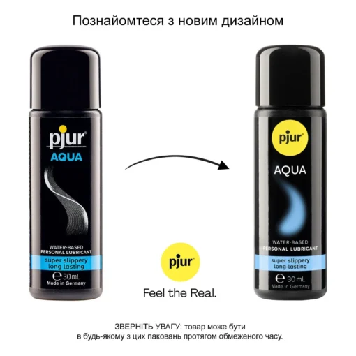 Лубрикант на водній основі pjur Aqua 30ml - Зображення 3