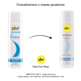 Лубрикант на водній основі pjur Woman Aqua 100ml 8 Лубрикант на водній основі pjur Woman Aqua 100ml - Зображення 3
