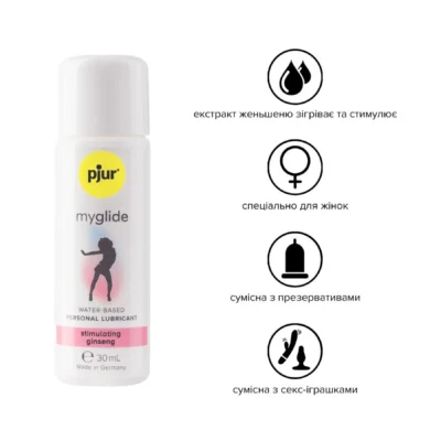 Alternative view of Збуджувальна змазка на водній основі pjur my glide 30ml