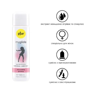 Alternative view of Збуджувальна змазка на водній основі pjur my glide 100ml
