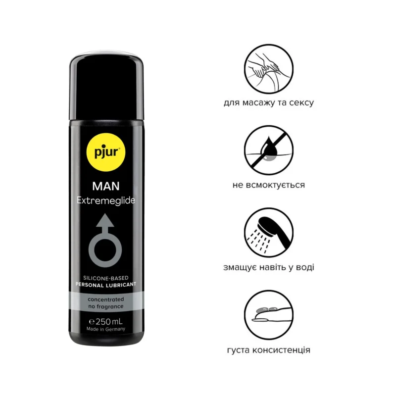 Густа силіконова змазка pjur MAN Premium Extremeglide 250ml - Зображення 2