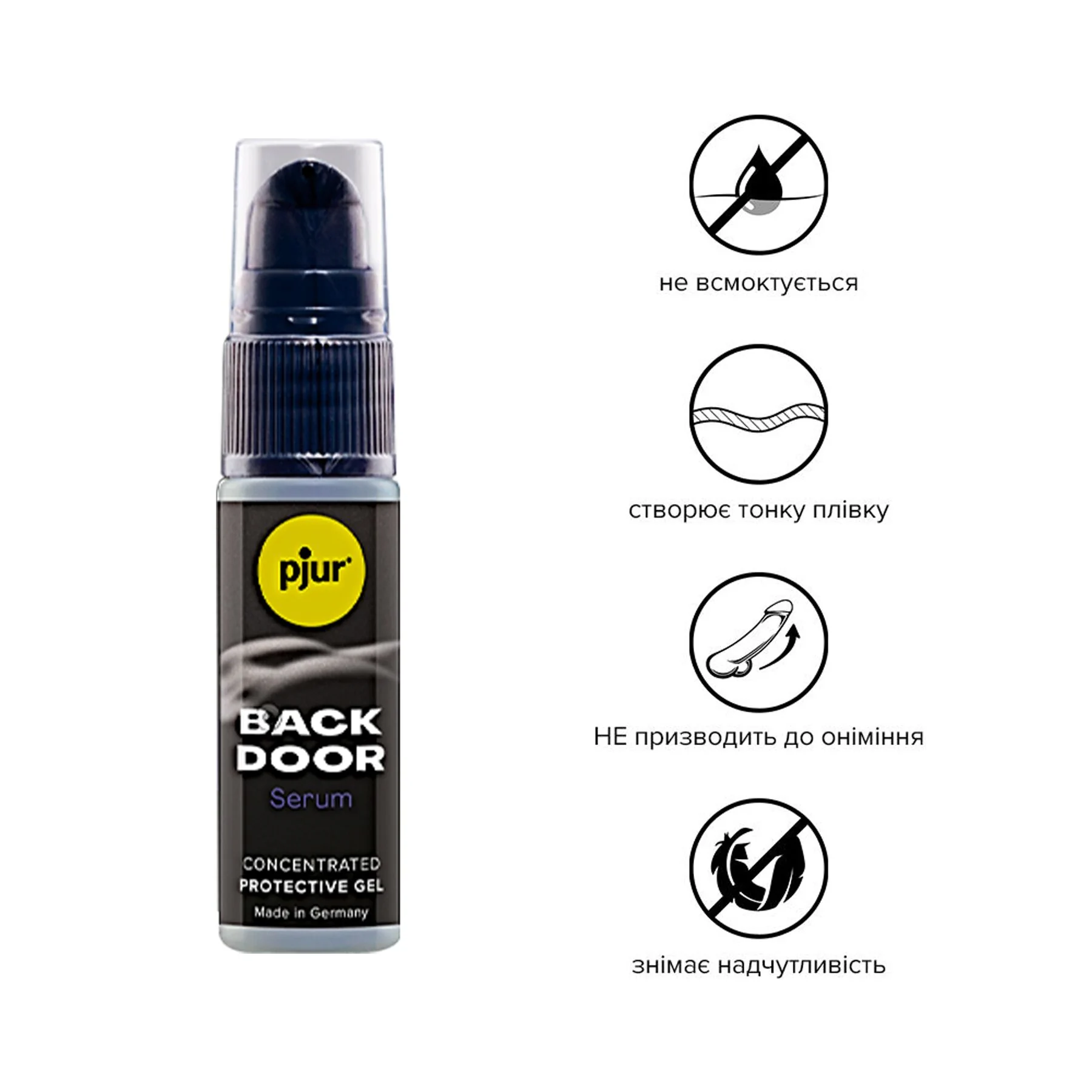 Розслаблювальний анальний гель pjur backdoor Serum 20ml 4 Розслаблювальний анальний гель pjur backdoor Serum 20ml - Зображення 2