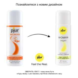 Лубрикант на водній основі pjur Woman Vegan 30ml - Зображення 3