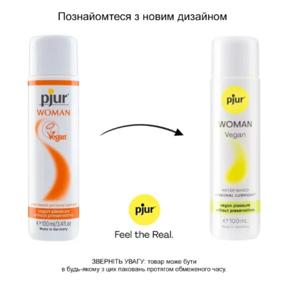 Лубрикант на водній основі pjur Woman Vegan 100ml 8 Зображення Лубрикант на водній основі pjur Woman Vegan 100ml