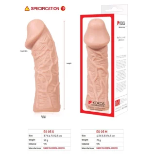 Насадка на член Kokos Extreme Sleeve ES.05 - Зображення 5