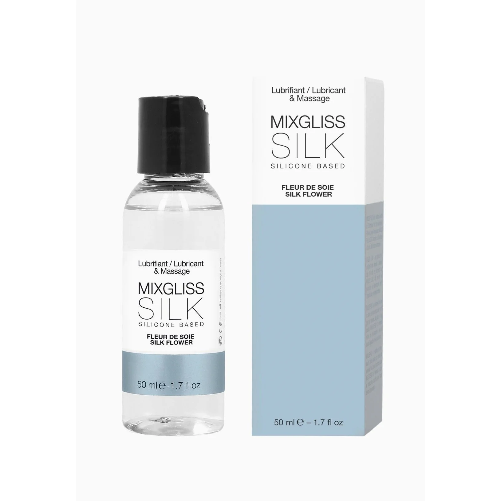 Лубрикант на силіконовій основі MixGliss SILK FLEUR DE SOIE 50ml 3 Лубрикант на силіконовій основі MixGliss SILK FLEUR DE SOIE 50ml