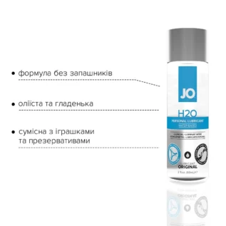 Змазка на водній основі JO H2O ORIGINAL 60ml 9 Змазка на водній основі JO H2O ORIGINAL 60ml - Зображення 3