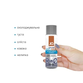 Анальна змазка JO ANAL H2OCOOLING 60ml 8 Зображення Анальна змазка JO ANAL H2OCOOLING 60ml