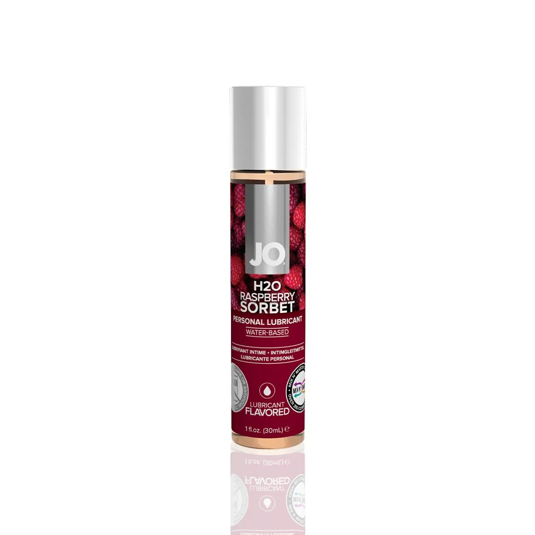 Змазка на водній основі JO H2O Raspberry Sorbet 30ml 3 Змазка на водній основі JO H2O Raspberry Sorbet 30ml