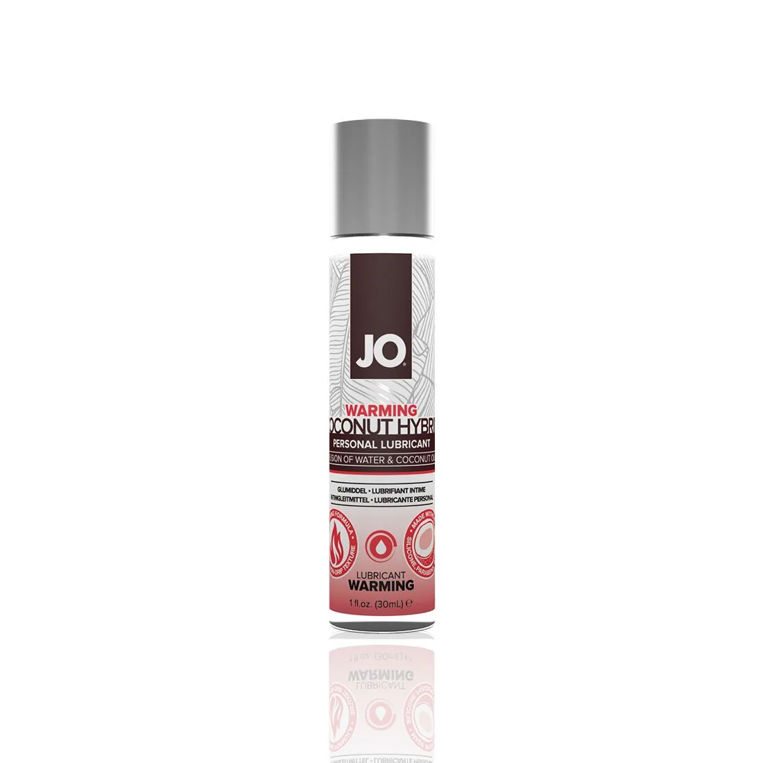 Розігрівальна змазка-крем з кокосовою олією JO Coconut Hybrid WARMING 30ml 3 Розігрівальна змазка-крем з кокосовою олією JO Coconut Hybrid WARMING 30ml