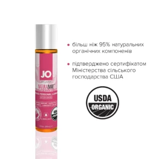 Змазка на водній основі JO NATURALOVE Strawberry 30ml 11 Зображення Змазка на водній основі JO NATURALOVE Strawberry 30ml