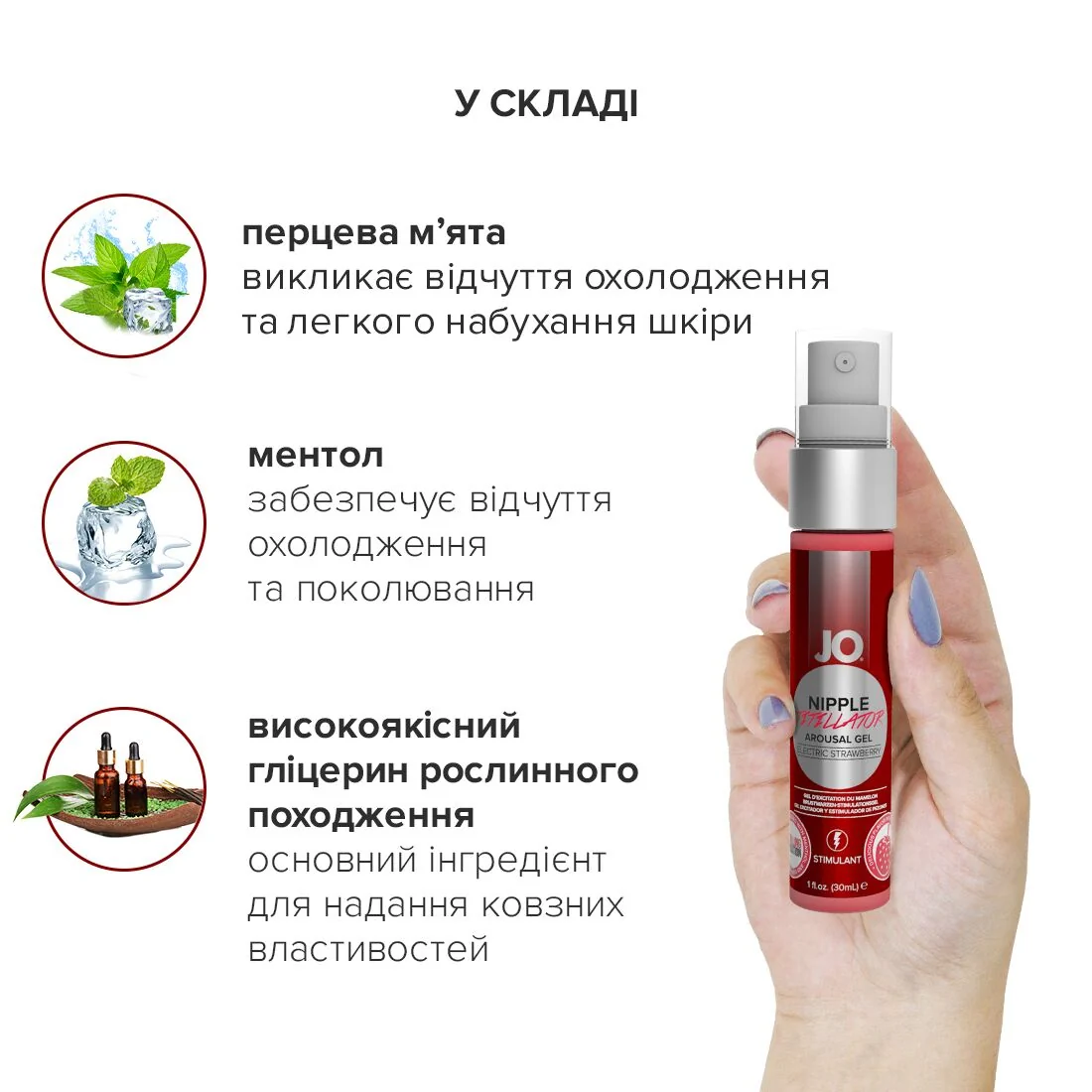 Гель для стимуляції сосків JO Nipple Titillator Strawberry 30ml 5 Гель для стимуляції сосків JO Nipple Titillator Strawberry 30ml - Зображення 3