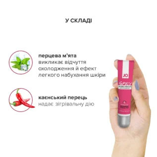 Збуджувальний гель для клітора JO SPICY WARMING 10ml - Зображення 5