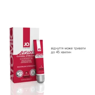 Збудливий гель для клітора JO ATOMIC WARMING 10ml 10 Зображення Збудливий гель для клітора JO ATOMIC WARMING 10ml