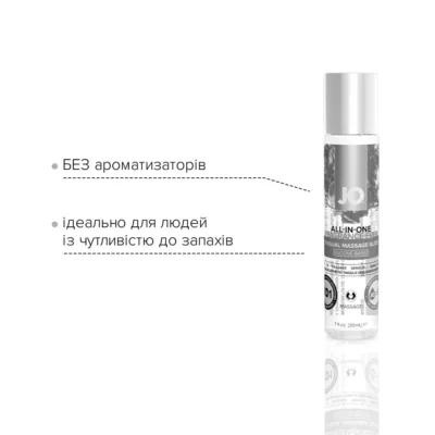 Гель для масажу на силіконовій основі JO ALL-IN-ONE MASSAGE GLIDE 10ml 10 Зображення Гель для масажу на силіконовій основі JO ALL-IN-ONE MASSAGE GLIDE 10ml