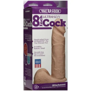 Фалоімітатор Doc Johnson Vac-U-Lock - 8 Inch ULTRASKYN Cock 9 Фалоімітатор Doc Johnson Vac-U-Lock - 8 Inch ULTRASKYN Cock - Зображення 3