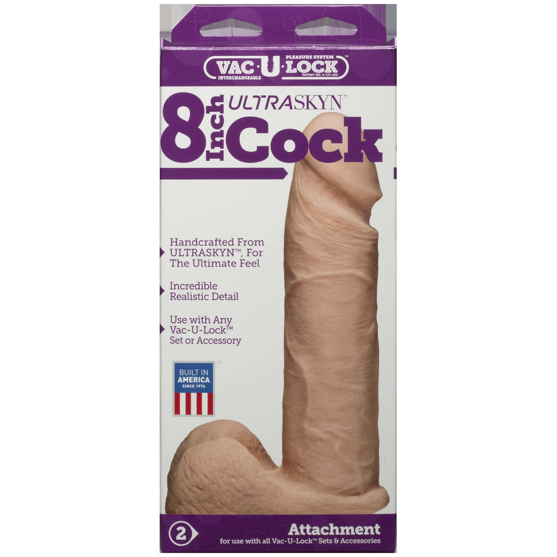 Фалоімітатор Doc Johnson Vac-U-Lock - 8 Inch ULTRASKYN Cock 7 Фалоімітатор Doc Johnson Vac-U-Lock - 8 Inch ULTRASKYN Cock - Зображення 5