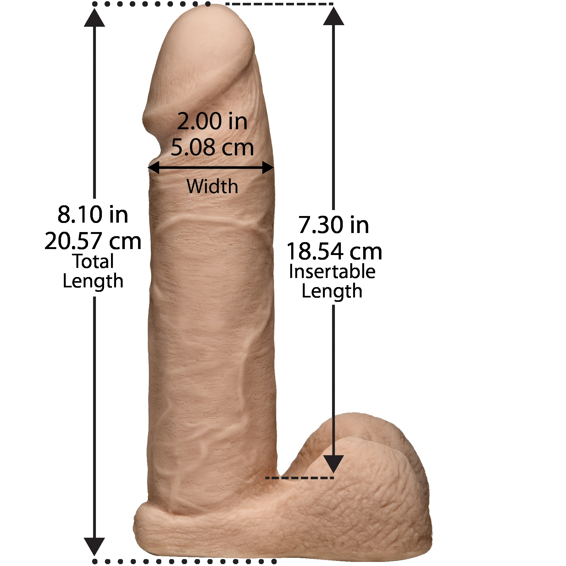 Фалоімітатор Doc Johnson Vac-U-Lock - 8 Inch ULTRASKYN Cock 4 Фалоімітатор Doc Johnson Vac-U-Lock - 8 Inch ULTRASKYN Cock - Зображення 2