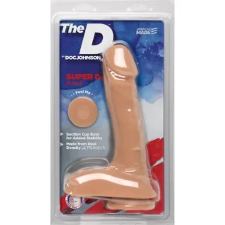 Alternative view of Фалоімітатор Doc Johnson The D - Super D - 9 Inch With Balls - ULTRASKYN