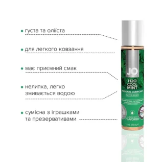 Зображення Змазка на водній основі JO H2O Cool Mint 30ml