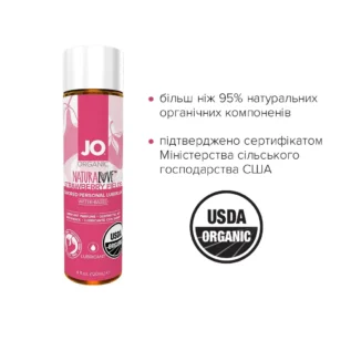 Зображення Змазка на водній основі JO NATURALOVE Strawberry 120ml
