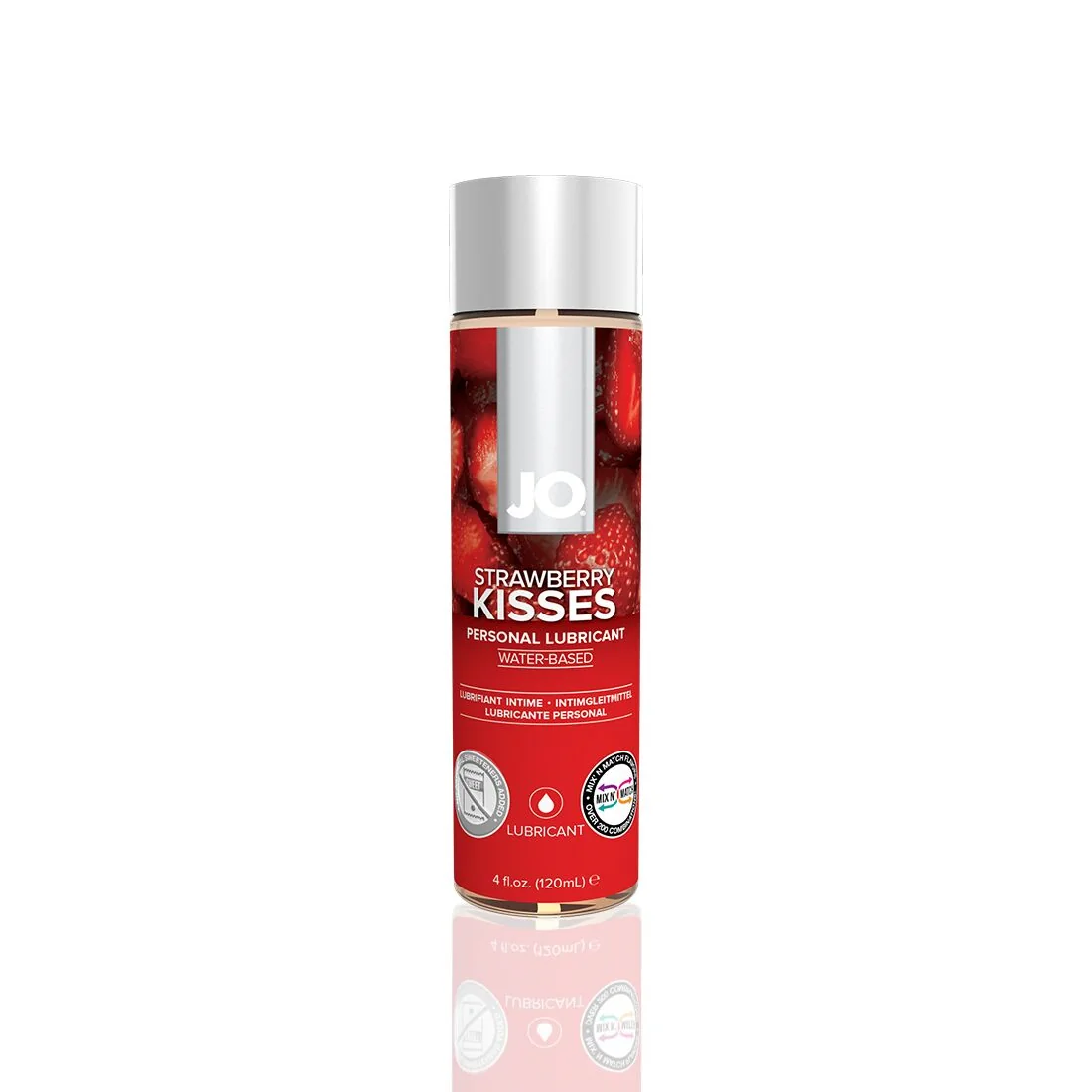 Змазка на водній основі JO H2O Strawberry Kiss 120ml 3 Змазка на водній основі JO H2O Strawberry Kiss 120ml