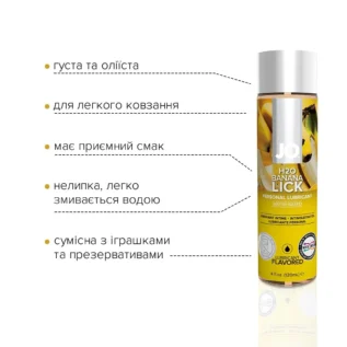 Зображення Змазка на водній основі JO H2O Banana Lick 120ml