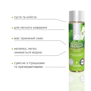 Зображення Змазка на водній основі JO H2O Green Apple 120ml