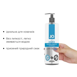 Змазка на водній основі JO H2O ORIGINAL 480ml 8 Зображення Змазка на водній основі JO H2O ORIGINAL 480ml
