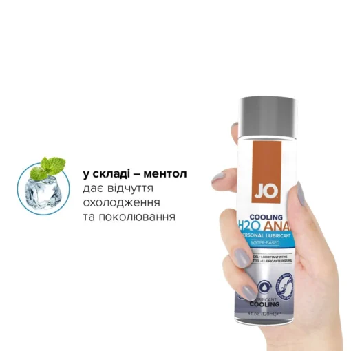 Анальна змазка JO ANAL H2O — COOLING 120ml - Зображення 4