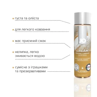 Зображення Змазка на водній основі JO H2O Vanilla Cream 120ml