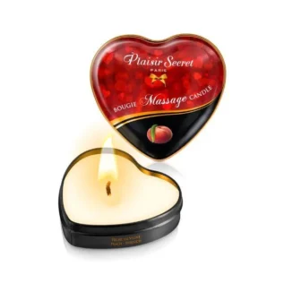 Масажна свічка-серце Plaisirs Secrets Peach 35ml