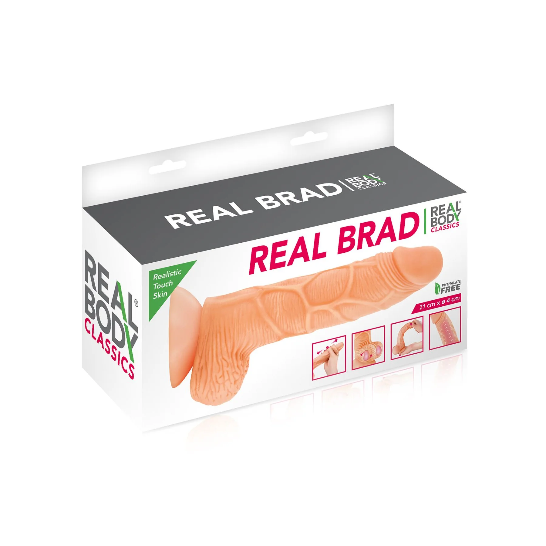 Фалоімітатор із рухомою крайньою плоттю Real Body — Real Brad 7 Фалоімітатор із рухомою крайньою плоттю Real Body — Real Brad - Зображення 5