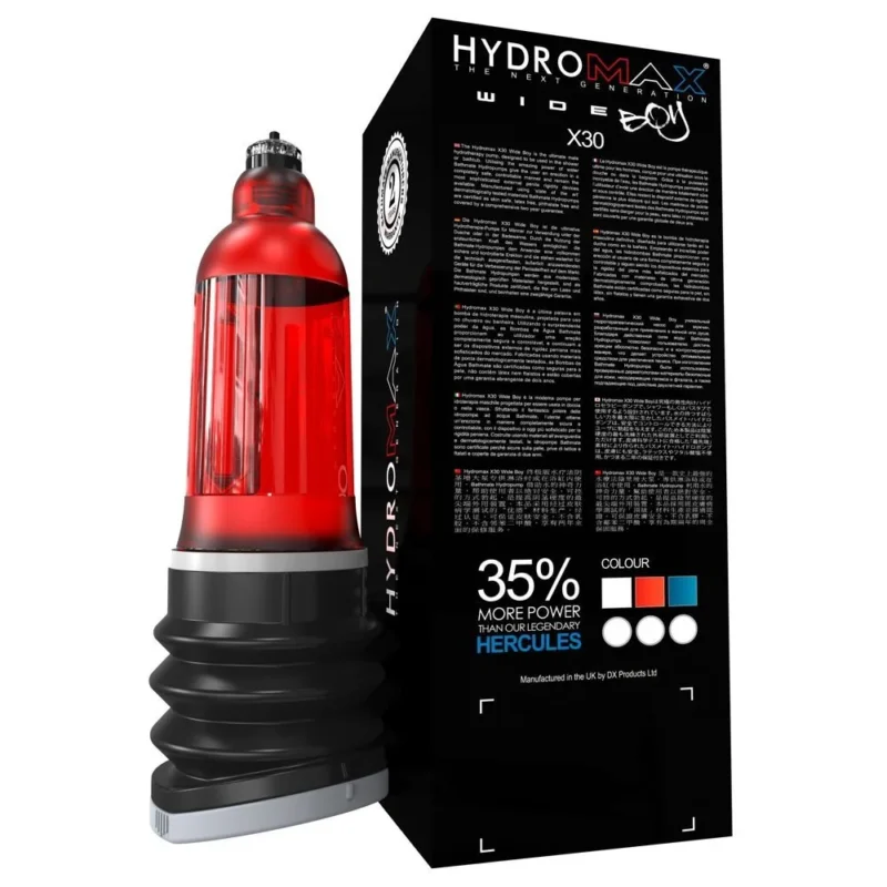 Гідропомпа Bathmate Hydromax 7 WideBoy Red (X30) для члена  від 12,5 до 18 см, діаметр до 5, - Зображення 2
