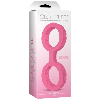 Alternative view of Наручники з силікону Doc Johnson The Cuffs Large - Pink